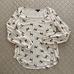 Ella Moss Deer Print Top